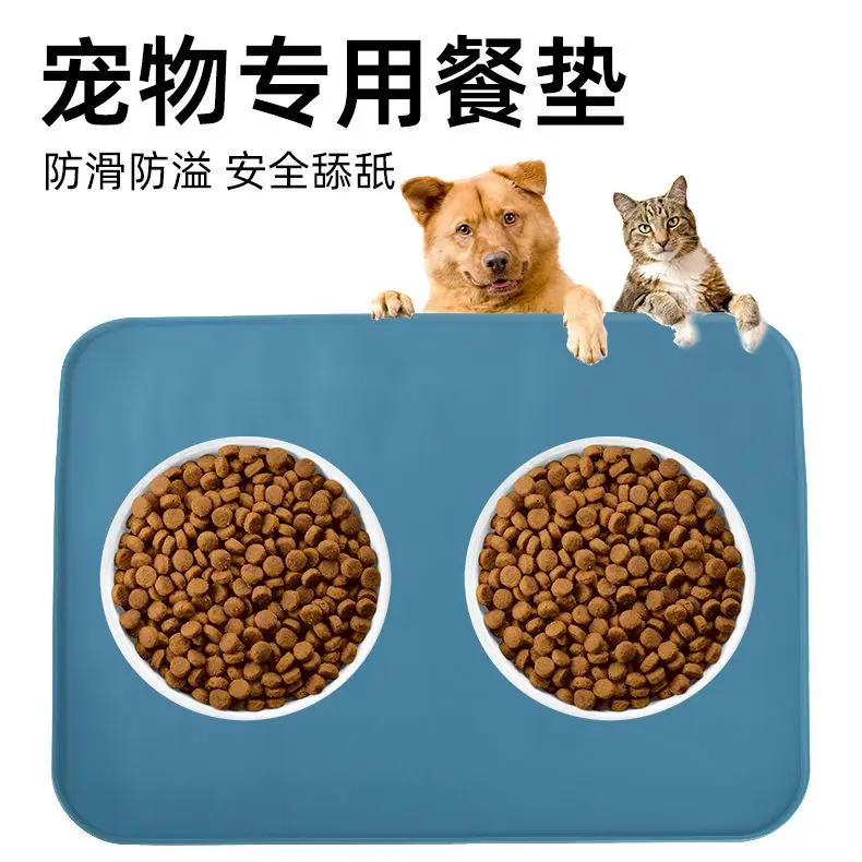 Ventosa grande para mascotas, estera antideslizante de silicona para cuencos, estera para comer para perros, mantel Individual antiderrames para gatos y perros, productos para mascotas - imagen 2