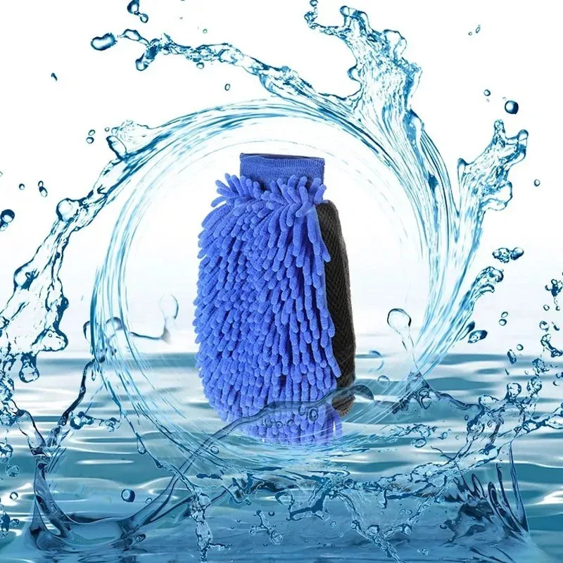 Guante de limpieza de acuario de microfibra, guante limpiador de pecera suave y absorbente, eficiente para decoración de vidrio, grava, suministros para mascotas de secado rápido - imagen 2