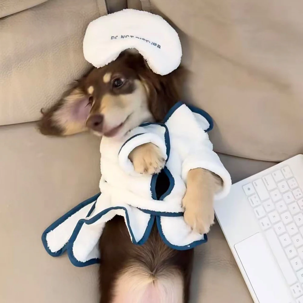 Toalla de secado y albornoz suave para Dachshund