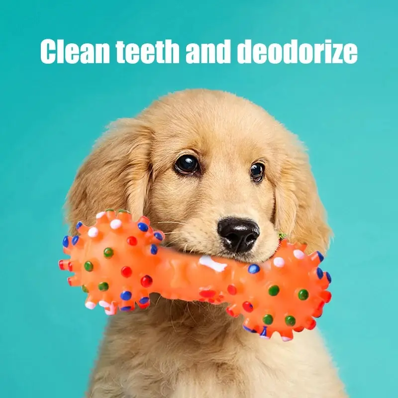 Juguete masticable de goma para perros – Limpieza dental segura - imagen 2
