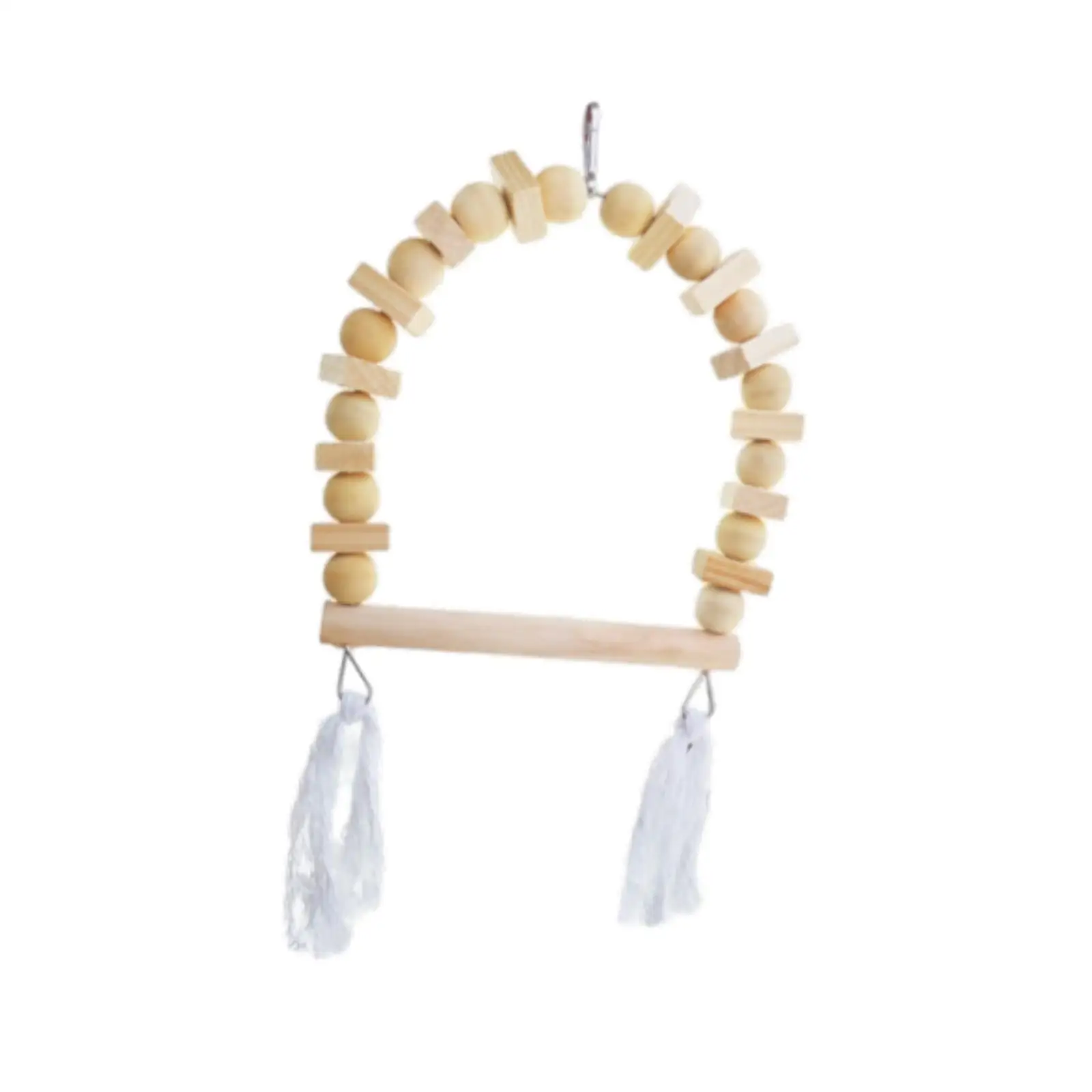 Bird Swing, Wooden Training Toys, Hanging, Standing, Animal Claw Grinding Stand for Parakeet Balance Exercise Training