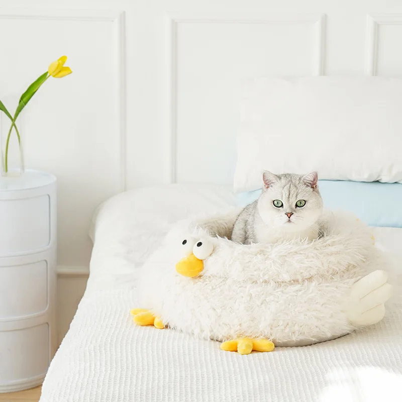 Cama con diseño de pollo para gatos y perros pequeños - imagen 3