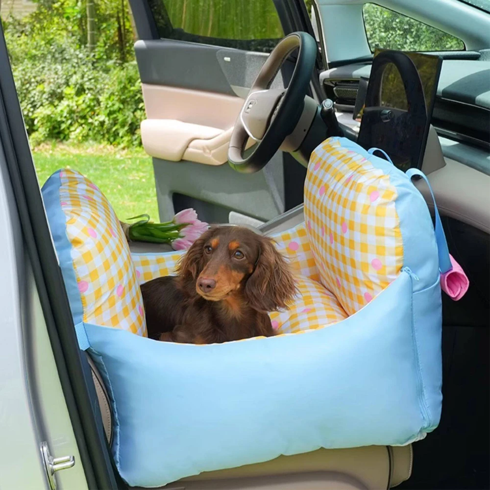 Bolsa de transporte para perros pequeños - asiento coche lavable - imagen 4