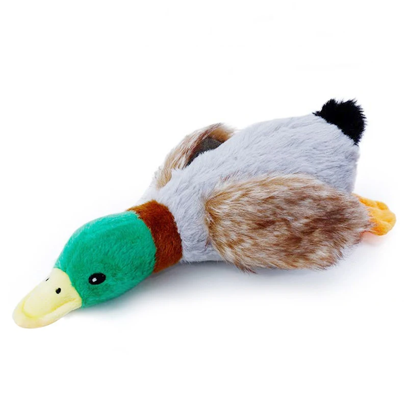 Lindo pato de peluche juguete con sonido relleno Animal chirriante juguete para perros limpieza diente perro cuerda para masticar juguetes accesorios para perros y mascotas Juguetes - imagen 2