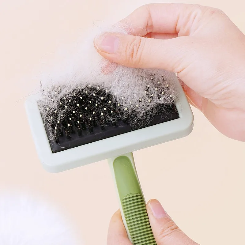 Peine para perros, removedor de pelo para mascotas, cepillo sin daños para perros, masaje para tirar del pelo, cepillo para perros, cepillos suaves para perros, peine de limpieza para gatos, productos para mascotas