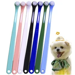 Cepillo dental para perros y gatos con mango extralargo – 2 cabezales