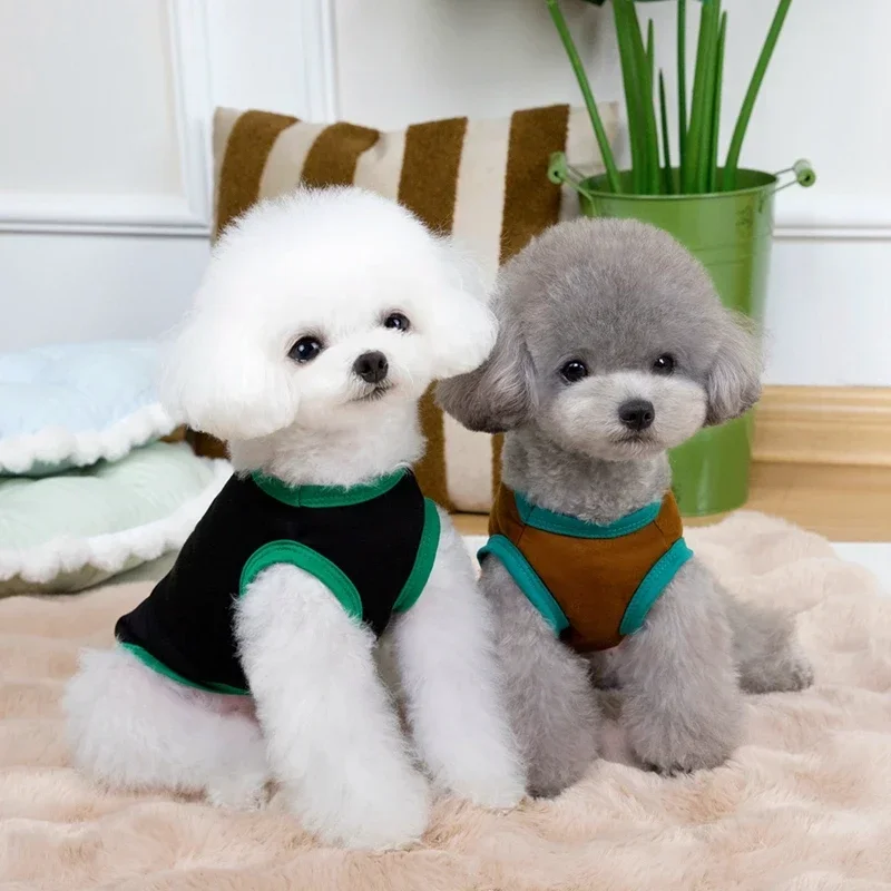 Dog Shirts Pet Clothes with Cute Pattern Summer Pet T Shirts Cool Puppy Vest Breathable Dog Outfit for Chihuahua Bulldog - imagen 2