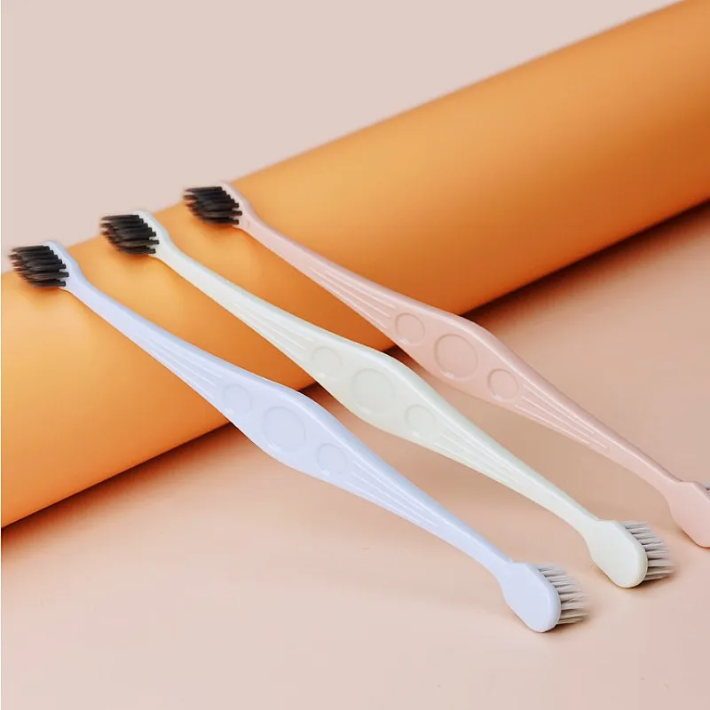 Cepillo de dientes para perros, cepillo de dientes de doble cabezal para mascotas, cepillo de dientes de pelo suave para limpieza de dientes de perros, cuidado bucal, cepillos de dientes para perros, suministros para mascotas - imagen 3