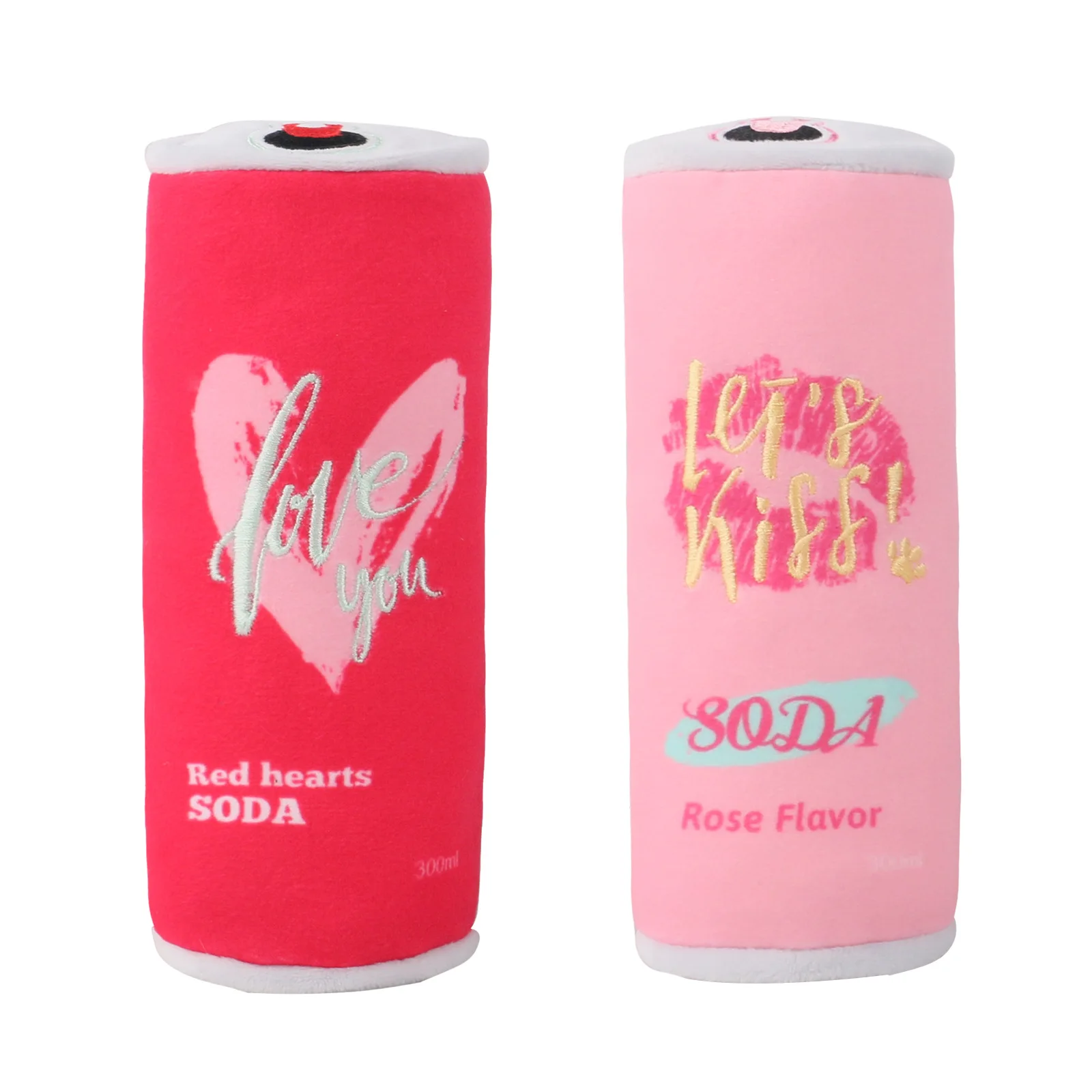 Juguete de peluche masticable y duradero, juguete interactivo para mascotas con forma de lata para perros y gatos, juguete de peluche suave que hace ruido,