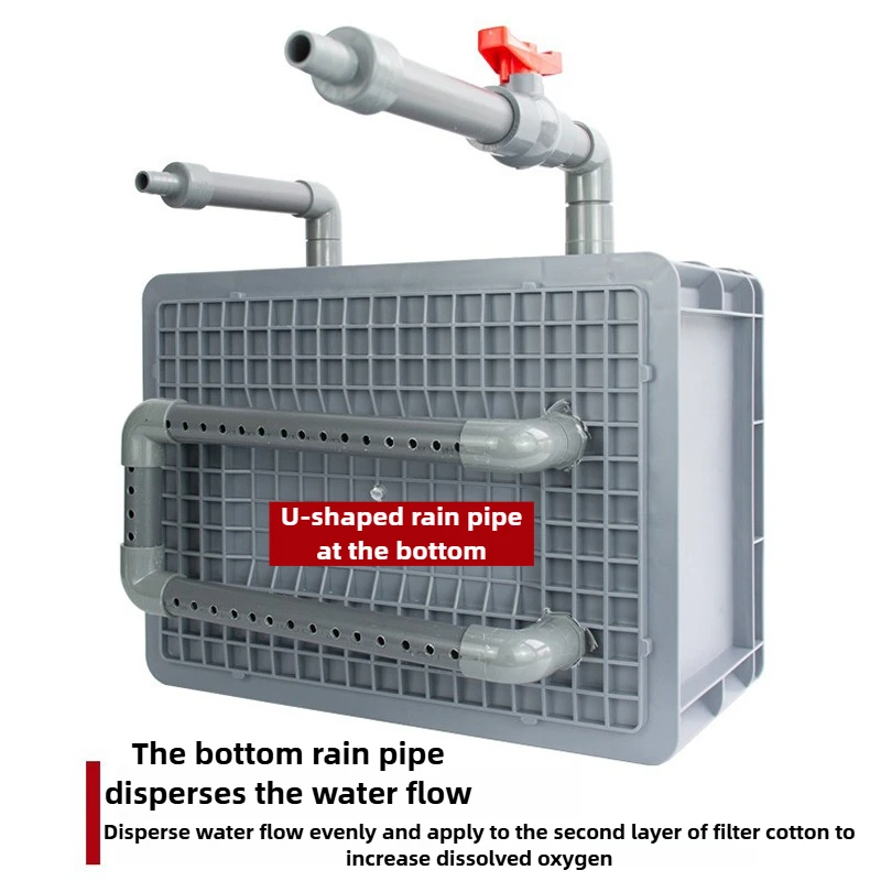 Caja de filtro para acuario de 4 capas, sistema externo para exteriores, cajas de filtros para acuario, filtración de huecos, accesorios DIY para mascotas - imagen 4