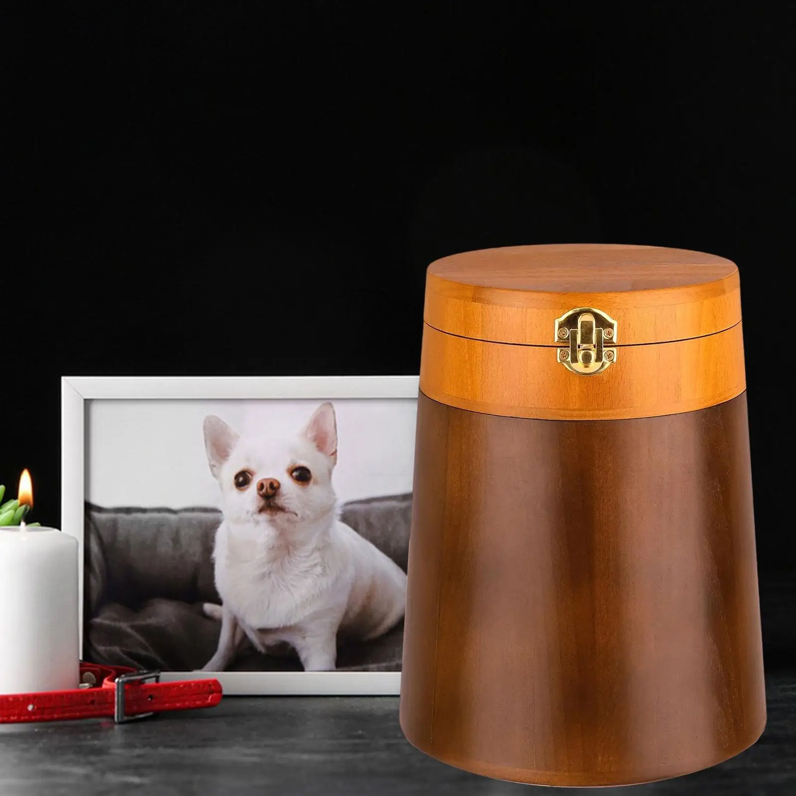Urna para mascotas, contenedor reconfortante de madera para lugares de descanso, tarro para conservar recuerdos, urna de cremación para gatos, gatitos, conejitos, perros y gatitos - imagen 3
