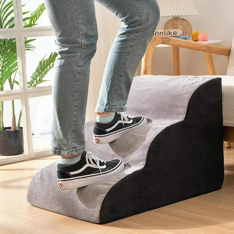 Escalera de esponja extraíble para mascotas pequeñas, escalones de cama multifuncionales, antideslizantes, suaves, accesorios para perros - imagen 4
