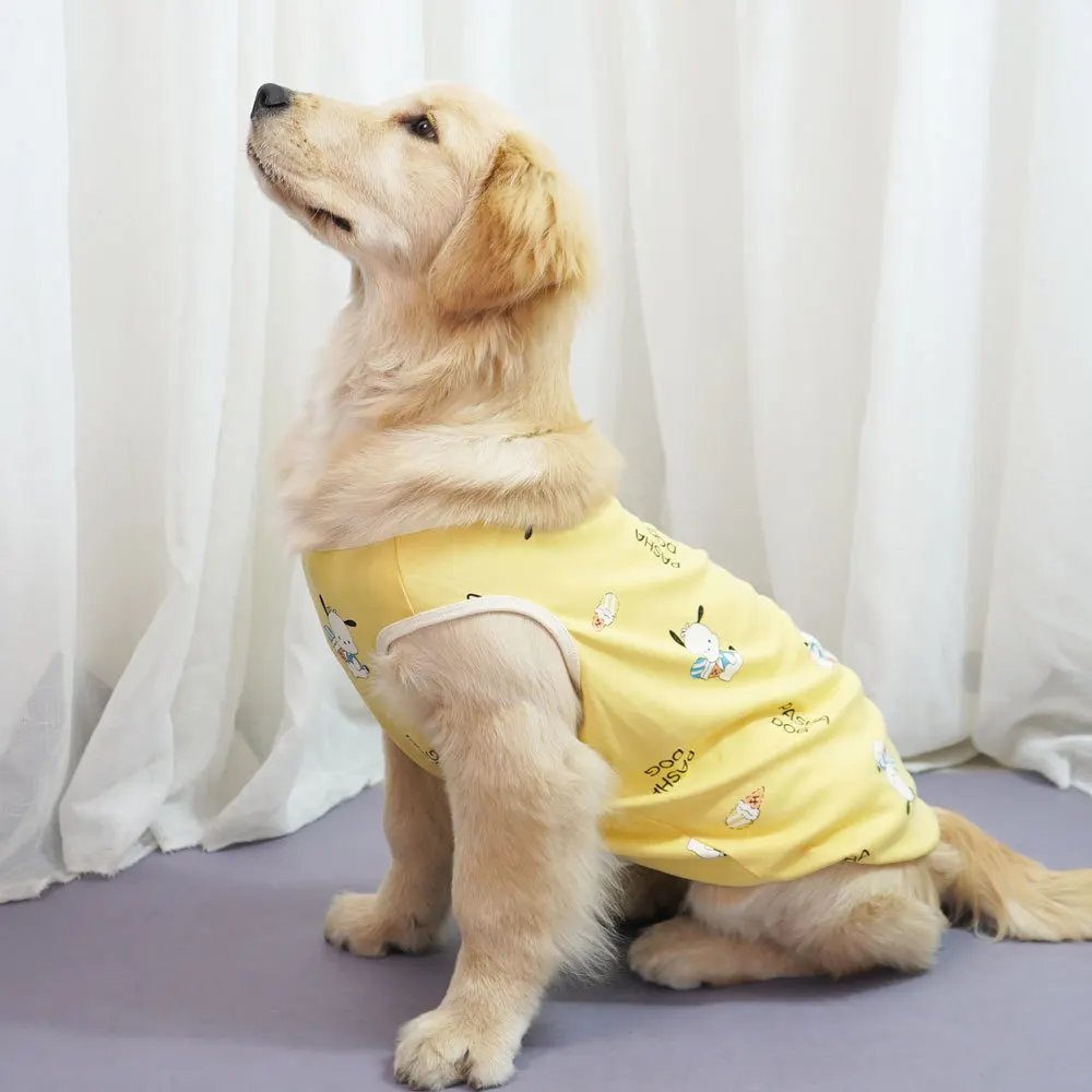 Ropa para mascotas, novedad de verano, producto, chaleco bonito de algodón puro para perros, ropa ligera de verano para perros grandes, Golden Retriever - imagen 2