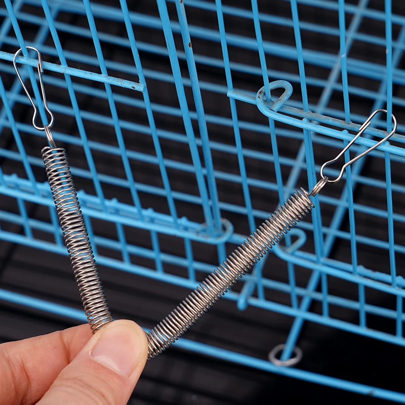 Resortes de repuesto para jaula de conejo para mascotas, 5/10 Uds., 3,1 pulgadas con 2 Clips, botella de agua de sujeción para conejo y hámster - imagen 5