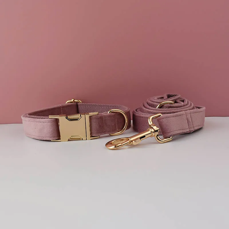 Tela de algodón de terciopelo personalizada para perros pequeños, medianos y grandes, piezas de Metal personalizadas, accesorio para mascotas, franela 05 - imagen 3