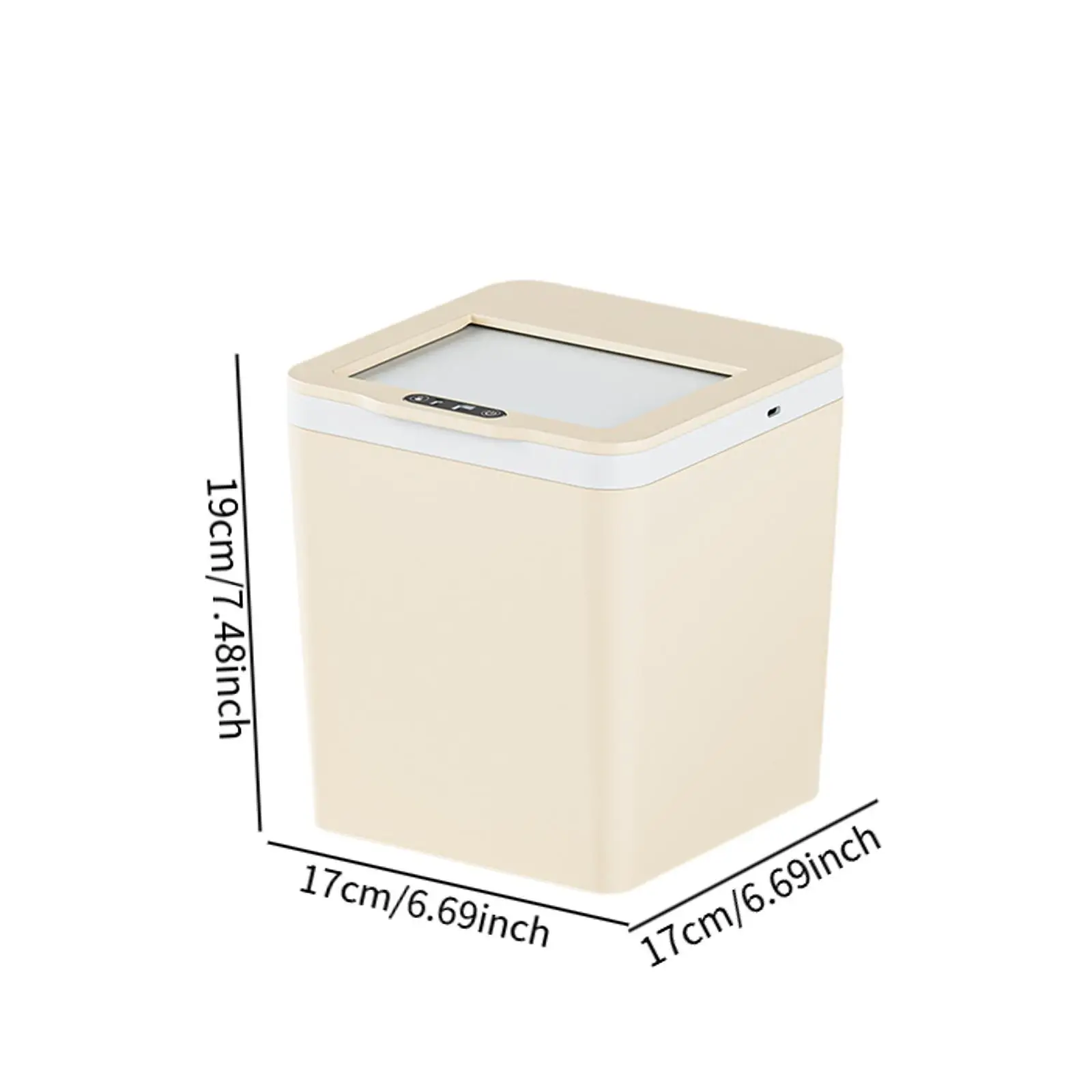 Mini Smart Trash Can with Sensor Technology Portable Garbage Bin Easy Clean for Bathroom Kitchen Living Room