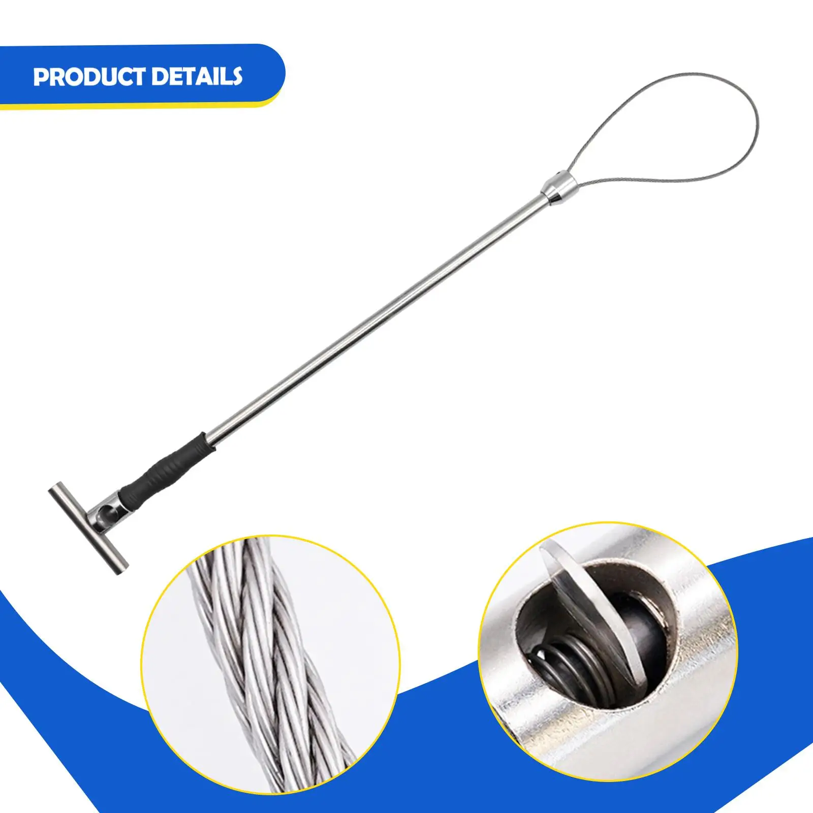 Dispositivo de captura de cerdo para perros, ruidos de acero inoxidable, suministros para ganado de alta resistencia, soporte para cerdos, cerdos, cabras, gatos y pantorrillas - imagen 5