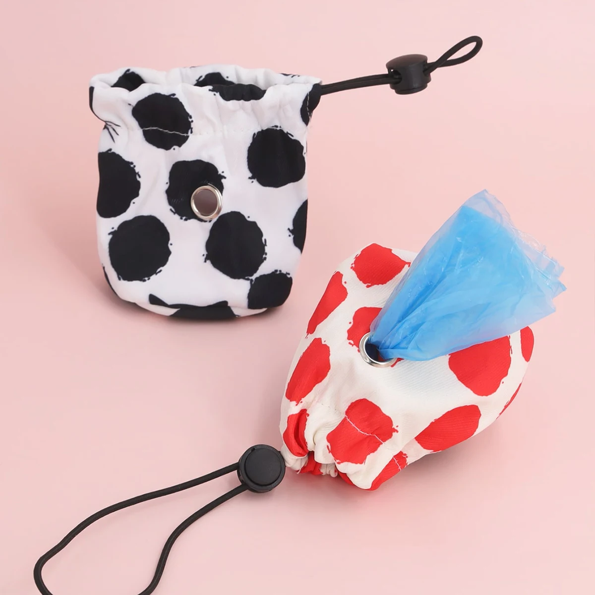 Dispensador de bolsas de basura para mascotas, soporte portátil para bolsas de excrementos de perros para correa, contenedor de bolsas para caminar, correr o accesorios al aire libre, 1 ud. - imagen 4