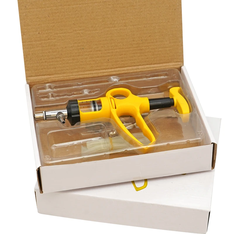 Jeringa automática continua ajustable para animales, inyector de vacuna duradero, herramienta veterinaria, 5ml, 10ml - imagen 4