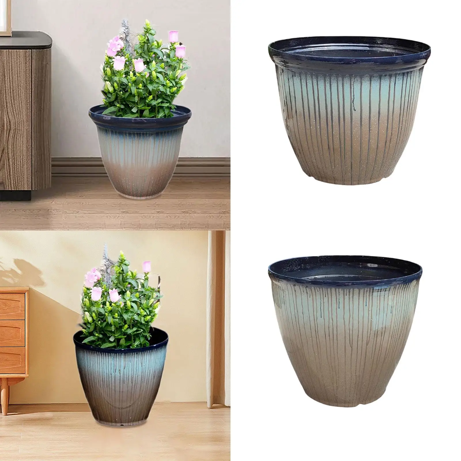 Flower Pot Bud Vase Gift Plant Organizer Decoration Table Centerpiece Outdoor Kitchen Desktop Office Home Plant Pot Flower Vase