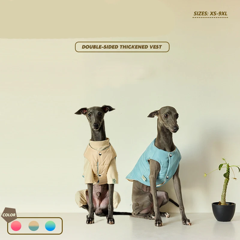 Whippet-abrigo de algodón para perro, Jersey suave, mono italiano de Galgo, ropa de tracción para invierno - imagen 2