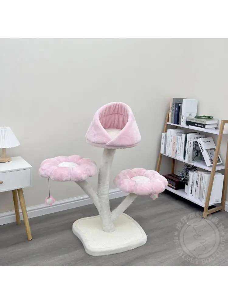 Juguete de escalada para gatos de flores, mesa de salto, estable, poste para rascar, suministros para mascotas - imagen 2