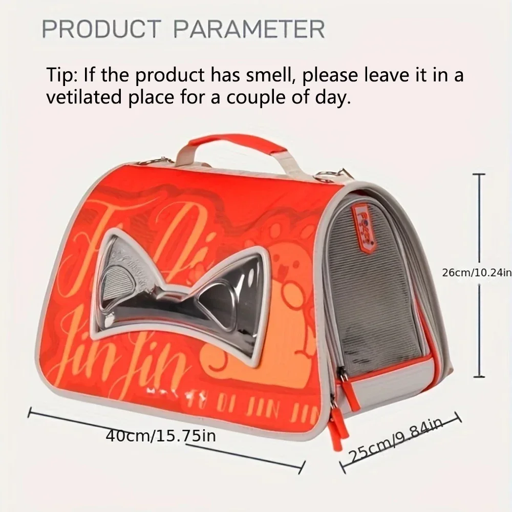 Portabebés de malla transpirable para perros, mochila para mascotas, bolsa de transporte segura para gatos de viaje para perros y gatos pequeños - imagen 4