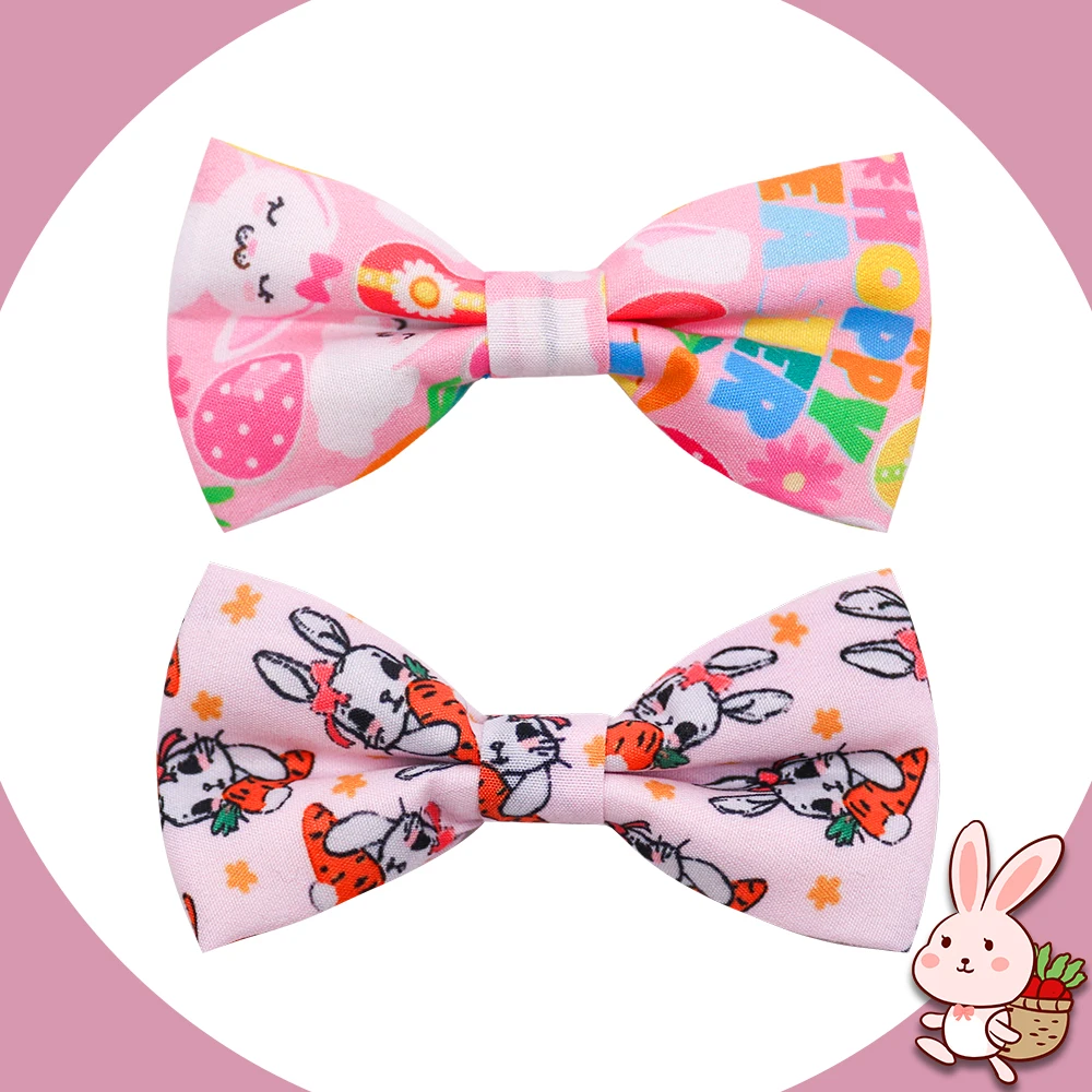 20/50 Uds. Pajaritas dobles para perros, pajarita extraíble de Pascua para perros, Collar para mascotas, accesorios para conejos y perros - imagen 4