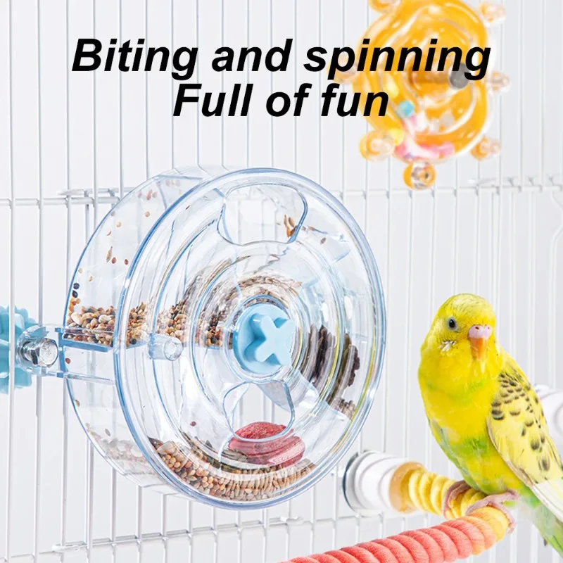 Juguetes de forrajeo de aves, comida de semillas, entrenamiento giratorio, alimentación, loro, jaula de juguete, juguete colgante para mascota, periquito, amor, pájaro, cacatúa, periquito, 1 ud. - imagen 5
