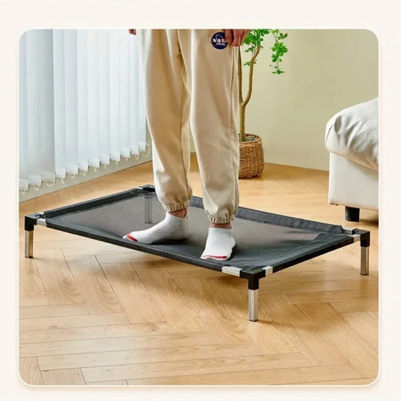 Cama elevada para perros grandes, cama plegable para acampar, casa para gatos, cama portátil a prueba de humedad para perros, accesorios lavables y extraíbles para perros - imagen 5