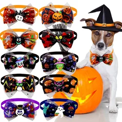 Pajarita de Halloween con calavera para perros pequeños y gatos