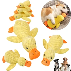 Pato de peluche chirriante para perros - Juguete suave con Quack