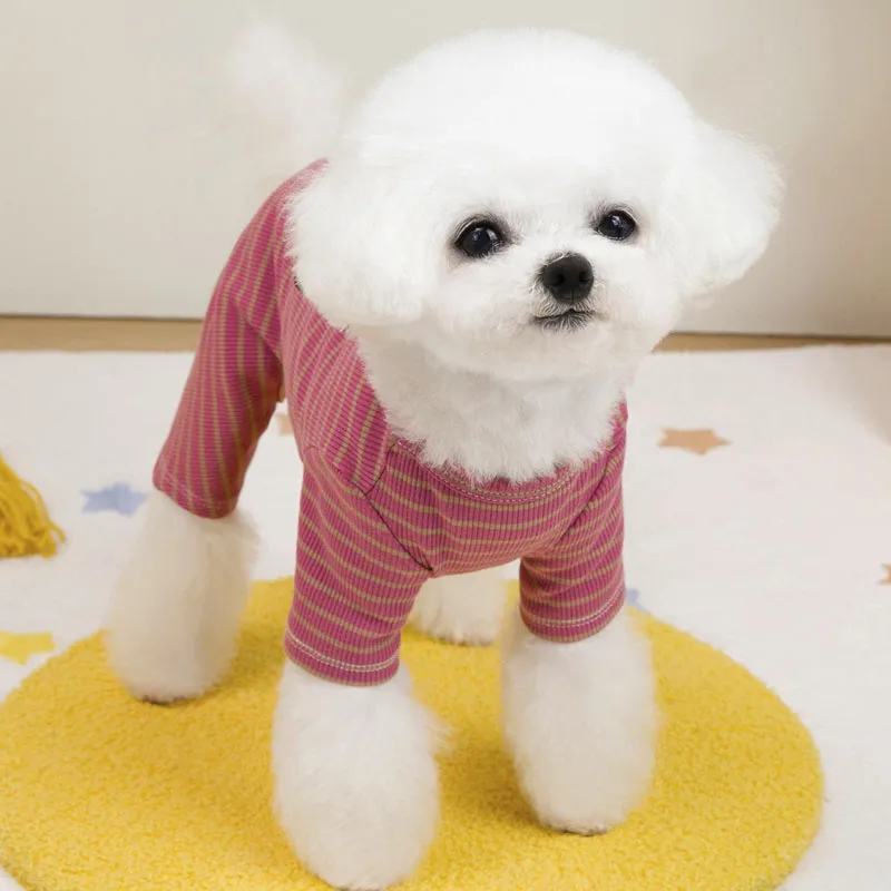 Ropa para perros tira Sudadera con capucha pantalón mono Pijamas chándal para perros pequeños Shih Tzu Dachshund cachorro Pijamas monos todo en uno XXL - imagen 5