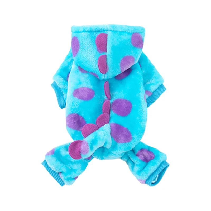 Círculo para mascotas, perros, gatos, ropa con aislamiento de felpa, estilo corto cómodo, dinosaurio de flores - imagen 5