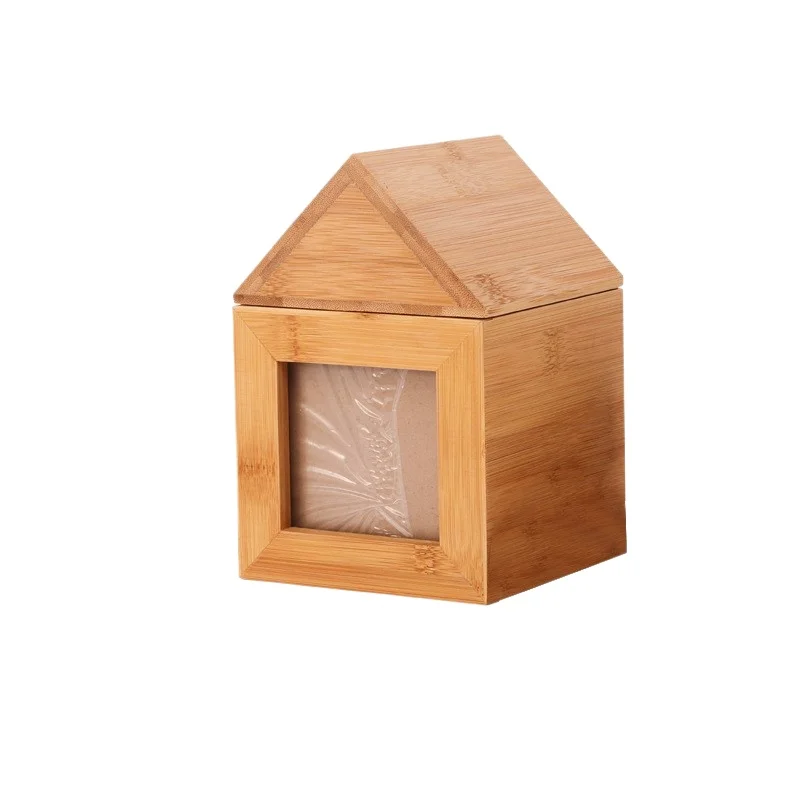 Caja de urna de madera para mascotas, marco de fotos con forma, cajas de urna para cenizas de gatos funerales conmemorativas, recuerdos de imagen para perros y gatos, cajas de cenizas para mascotas de escritorio - imagen 3