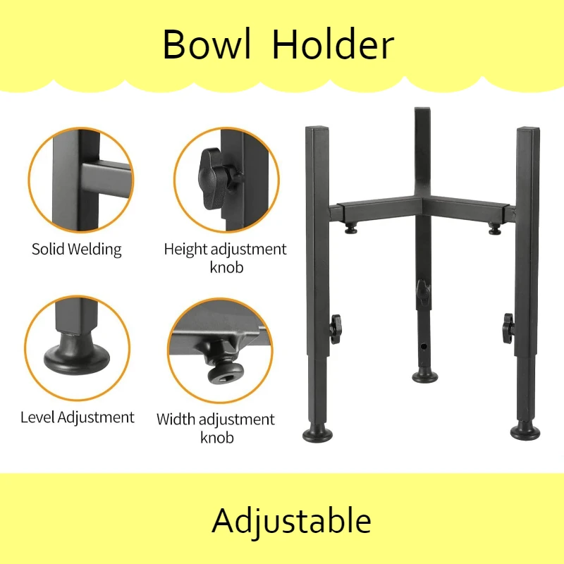 Soporte de Metal para cuencos para perros y gatos, soporte para cuencos para gatos, ancho ajustable, altura, protege la columna Cervical, cuencos, estante, suministros de productos para mascotas