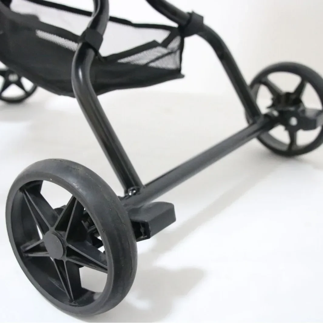 Carro para mascotas pequeño y mediano, carrito retráctil de lujo dividido plegable para perros y gatos, nuevo cochecito para perros, portador para mascotas, cochecito para gatos - imagen 5