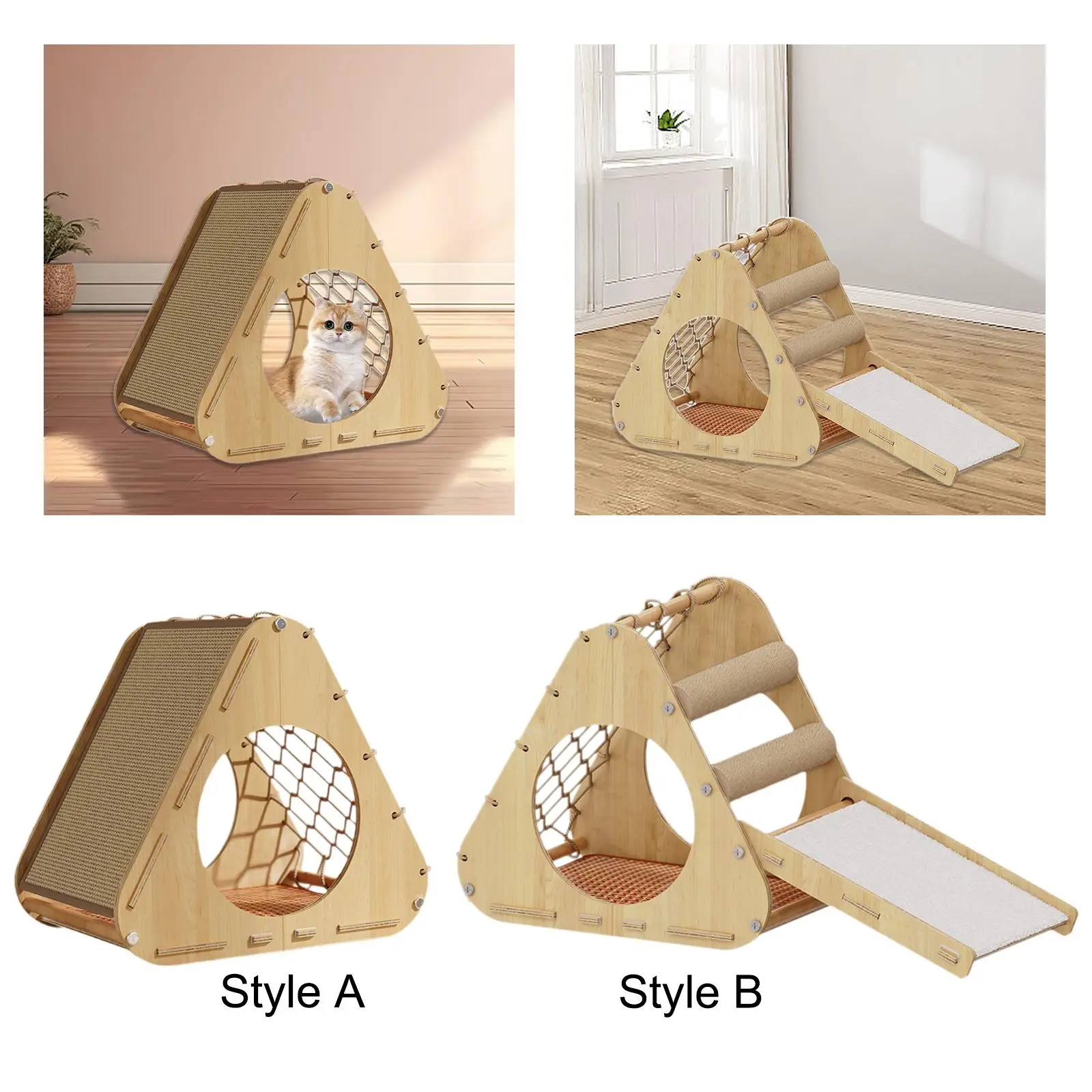 Cat Scratcher House Resting and Sleeping Cave Cat House Kitty Condo for Kitty Indoor Cats Cat Birthday Pet Supplies Home Decor