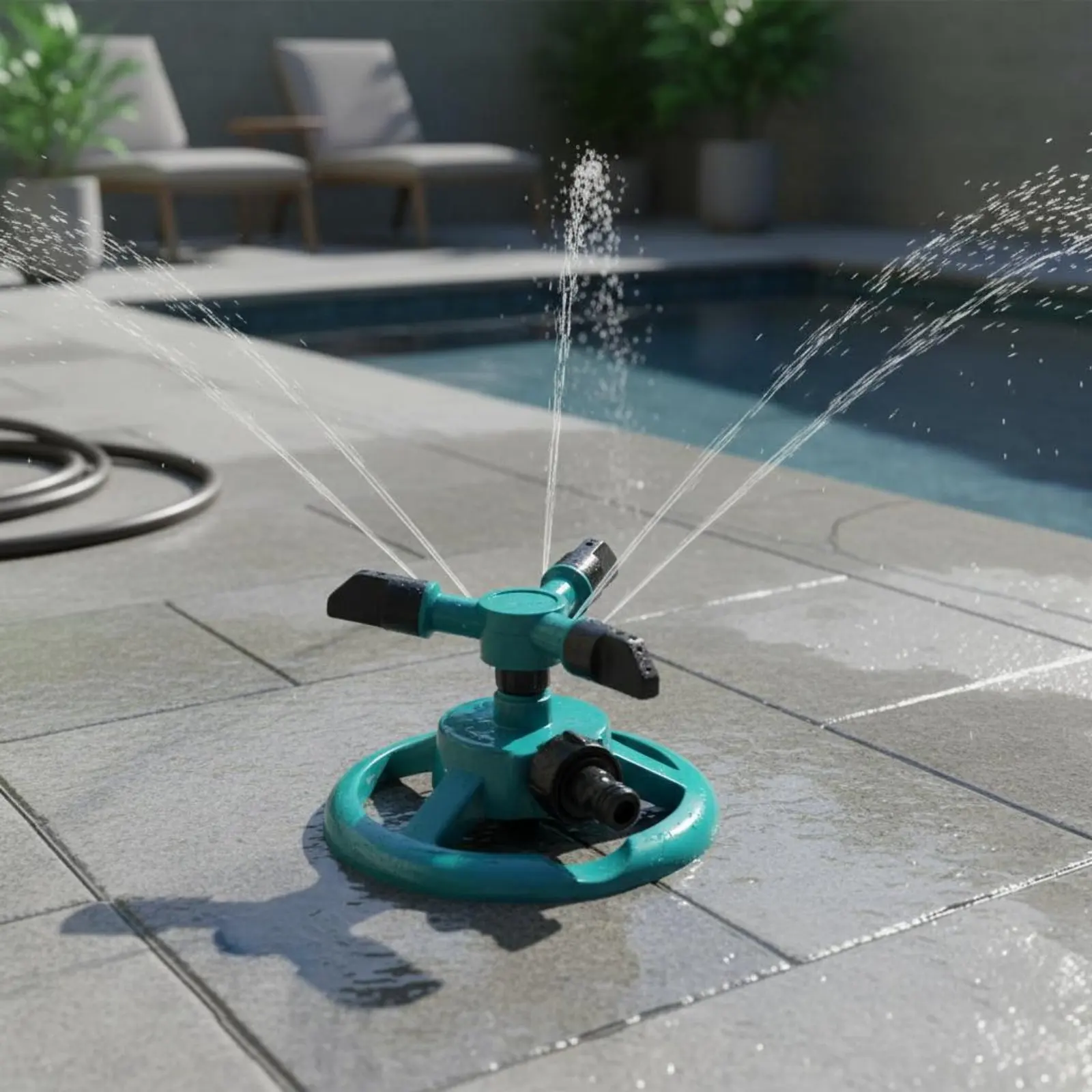 Aspersor rotatorio para refrescar a tu perro en el jardín - imagen 3