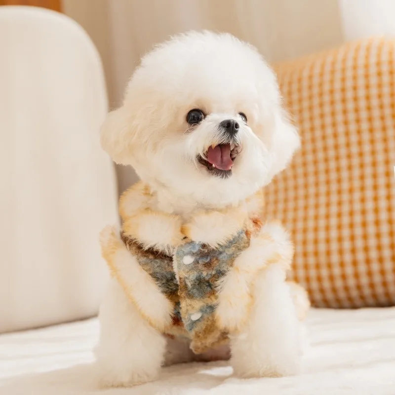 Ropa de terciopelo cálida invierno para perros pequeños y medianos - imagen 2