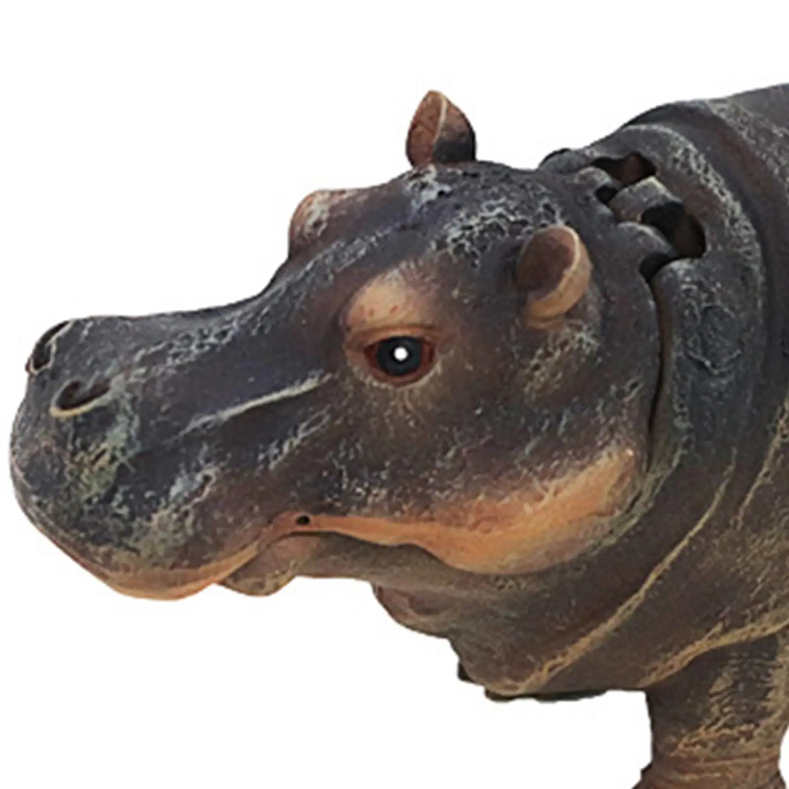 Fish Tank Bubbler Decor Air Bubbler Hippo Figurine Multifunction Air Stone Set for Aquarium Turtle Tank