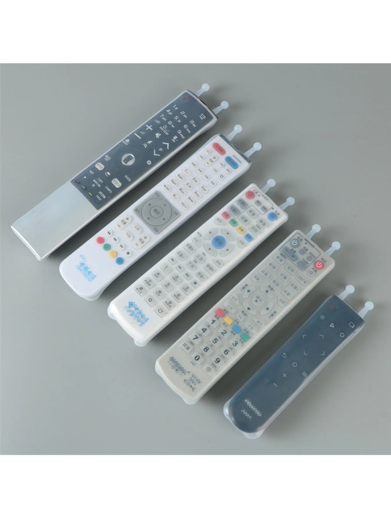 Funda silicona transparente mando TV aire acondicionado antideslizante
