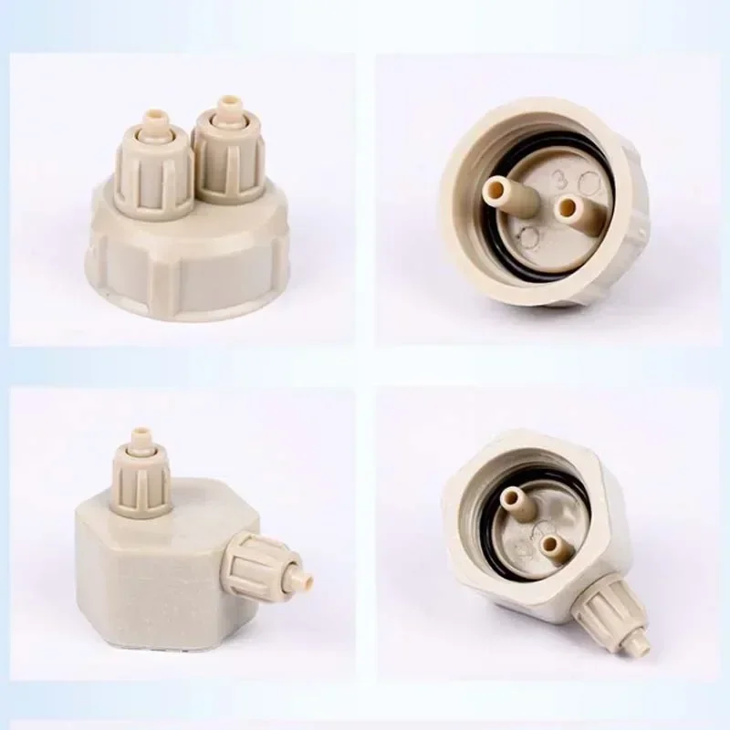 Sistema de válvula de tubo de CO2 para acuario, tapa de botella de Acuario, tanque de peces, planta viva, herramienta generadora de difusor de aire artesanal, 2 piezas - imagen 2