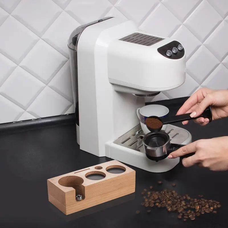 Soporte de Tamper de café Espresso, estación de manipulación de café con altura ajustable, herramienta de cocina - imagen 3