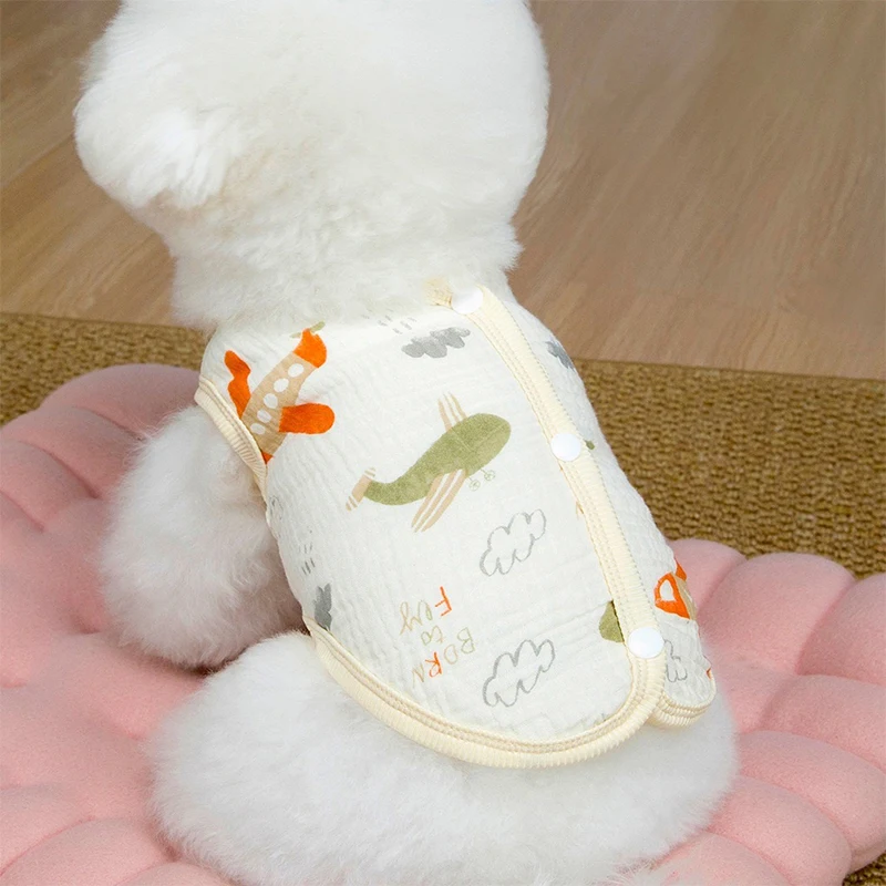 Ropa para perros y gatos: sudadera de algodón y chaleco transpirable