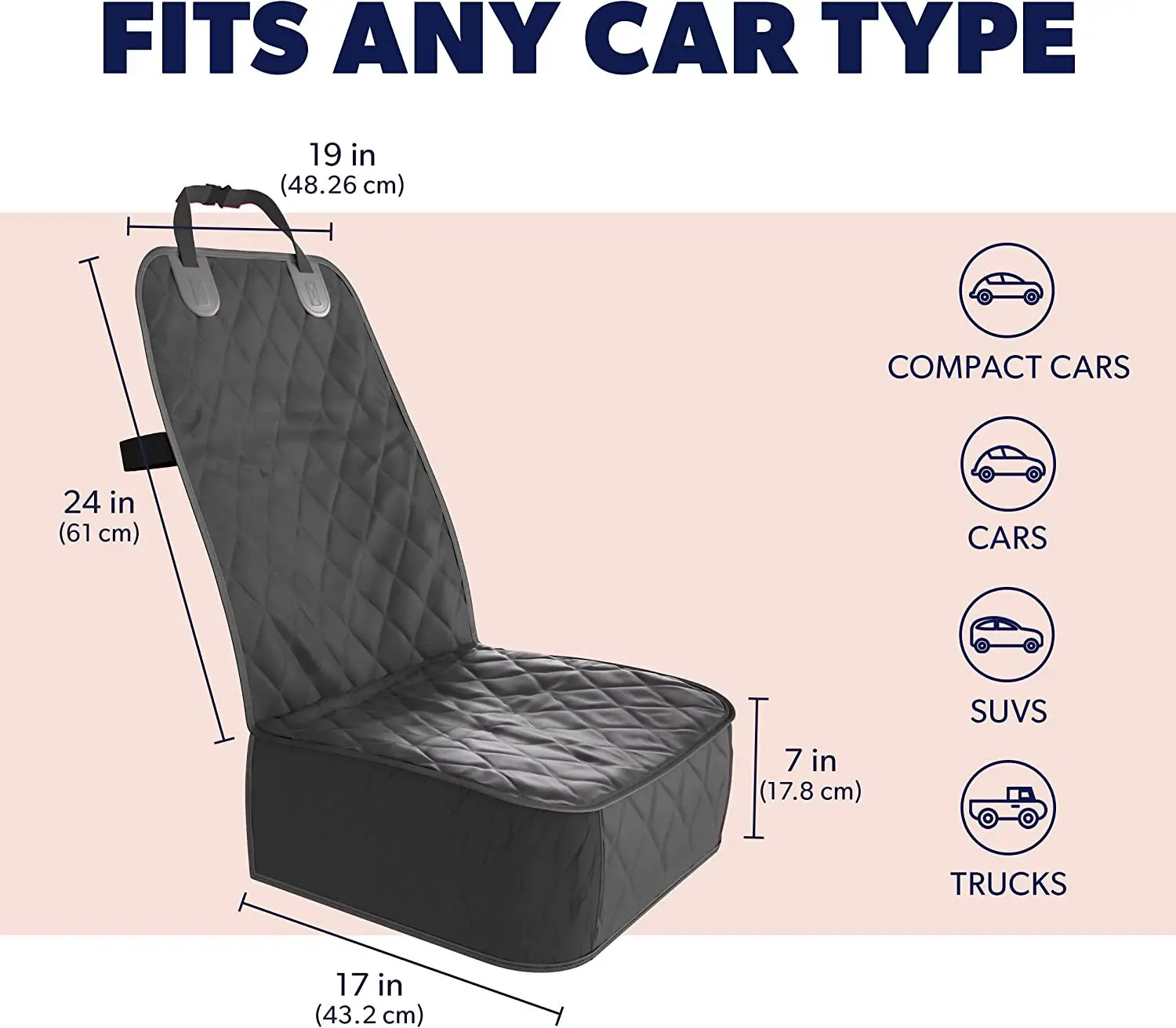 Almohadilla delantera para asiento individual para mascotas, funda impermeable y resistente a la suciedad para asiento de coche, productos para mascotas, portabebés y bolsas para perros - imagen 4