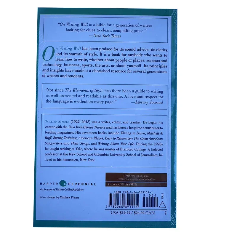 Al escribir bien por William K. Zinsser-guía clásica para escribir libros, no ficción, aprendizaje de escritura en inglés - imagen 2