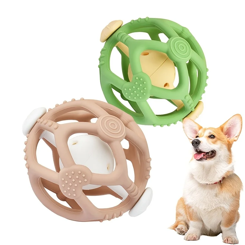 Juguete interactivo de silicona para mascotas, juguete reboteable para perros y gatos a prueba de masticar para entrenamiento, ejercicio y estimulación mental, juguete interactivo para perros - imagen 4