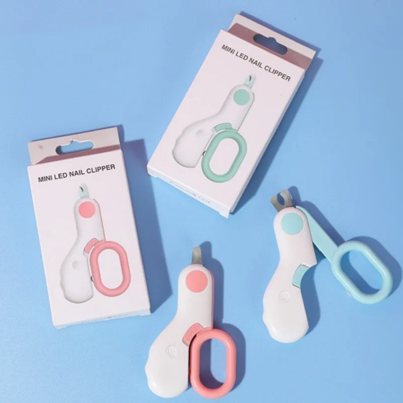 Cortadora de uñas con luz LED para perros y gatos, cortadora profesional de garras para mascotas con bloqueo de seguridad, Kit de herramientas de cuidado para cachorros y gatitos - imagen 2