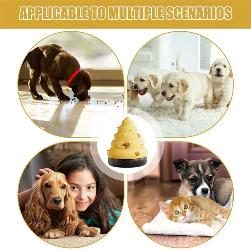 Juguete para ocultar comida para perros y gatos, rompecabezas con diseño de neumáticos de concha, juguete para perros, dispensador de golosinas para mascotas, juguete de entrenamiento para prevención del aburrimiento - imagen 4
